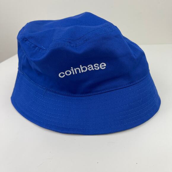 Knicks NBA Basketball Coinbase Bright Blue Bucket Hat Sports Memorabilia Crypto - Picture 3 of 3